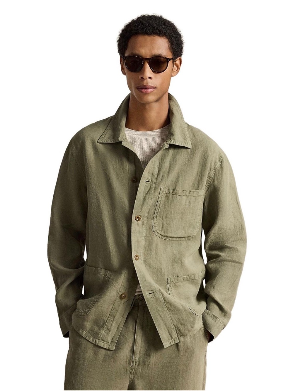 Polo by Ralph Lauren Olive Green Lightweight Shirt Jacket